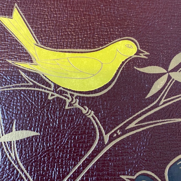 Vintage photo album. Etched painted detail with birds - Picture 13 of 16